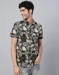 Olive Printed Shirt