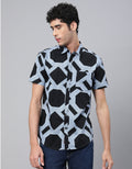 Grey Printed Men's Shirt
