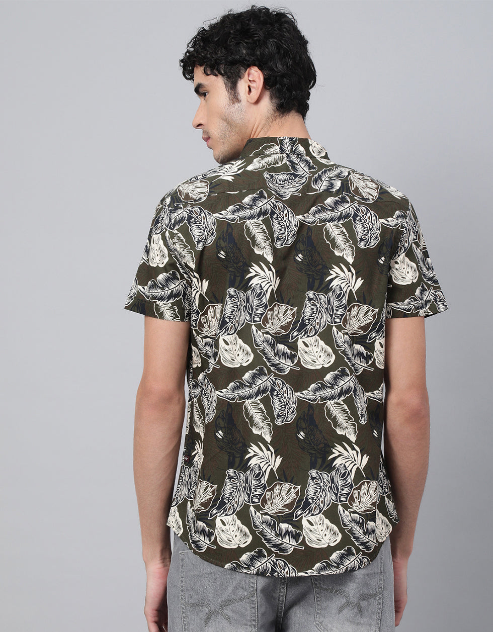 Olive Printed Shirt