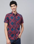 Red Printed Men's Shirt