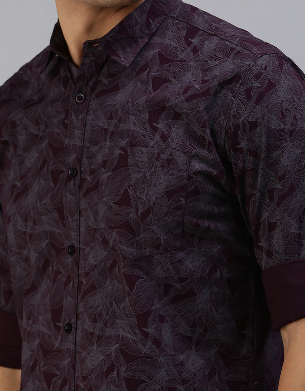 Black Printed Men's Shirt